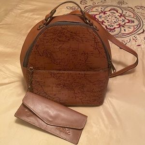 Patricia Nash Montioni map print backpack